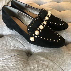 Nasty Gal pearl loafers